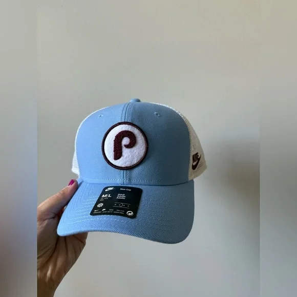 New Nike Philly Phillies Baseball Hat Cooperstown Collection Throwback Blue